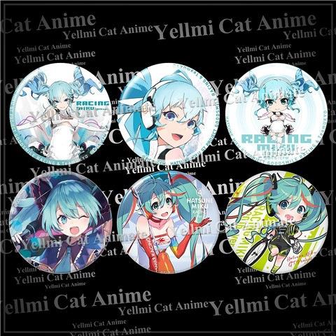 Hatsune Miku吧唧徽章挂件胸章镜子动漫周边初音ミク米库6款现货C