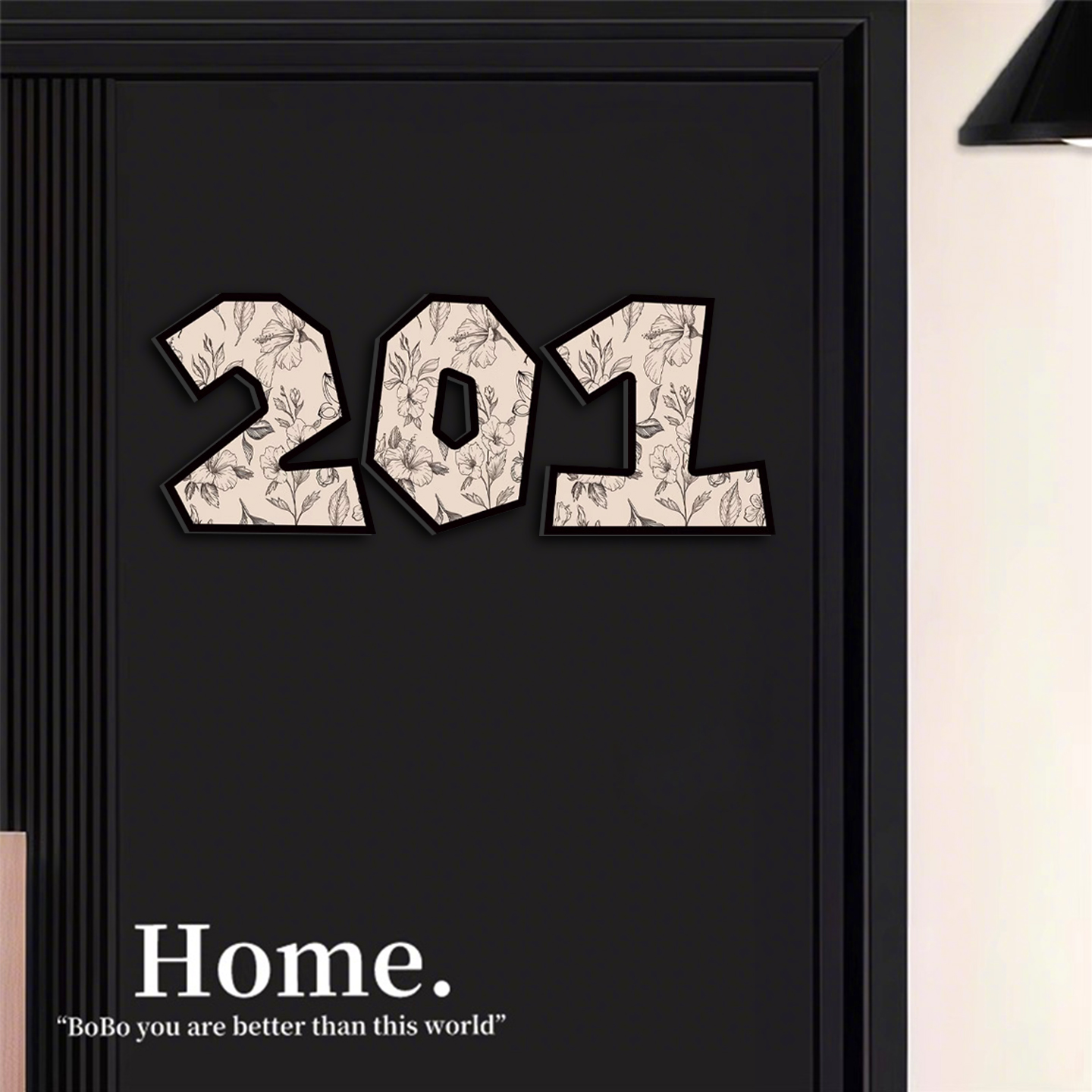 磁吸门牌多巴胺数字门牌号定制