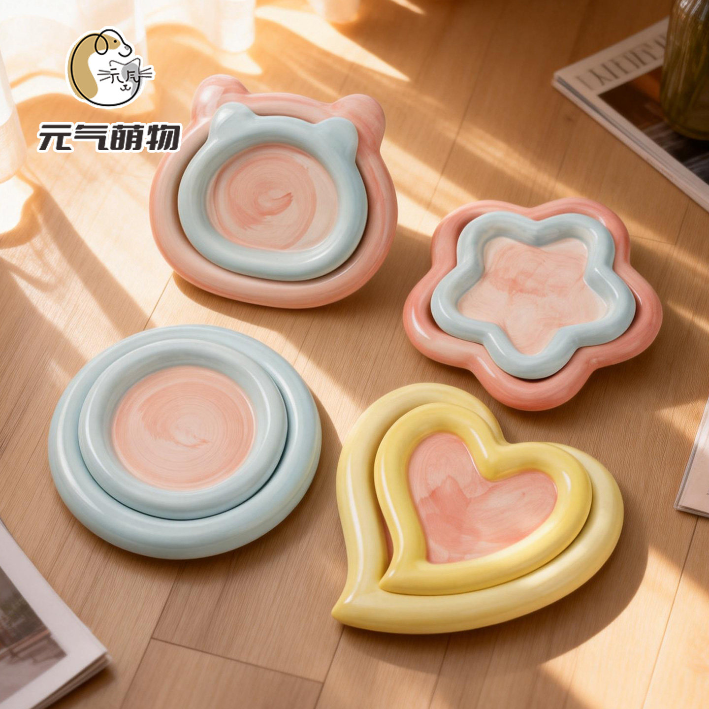 猫碗陶瓷碗罐头零食盘碟子猫食盆饭盆防打翻猫咪碗狗碗食盆宠物碗,宠物/宠物食品及用品,猫狗碗/慢食碗,淘宝优惠券,粉丝福利购,淘宝优惠卷