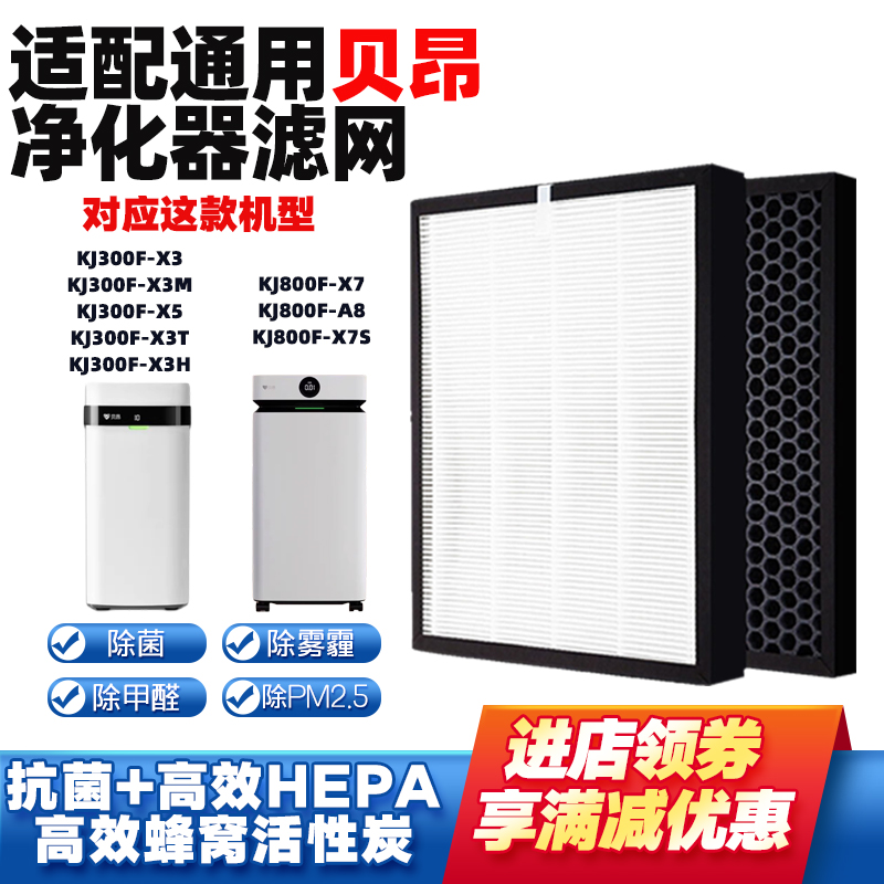 适贝昂KJ300F-X3空气净化器滤芯