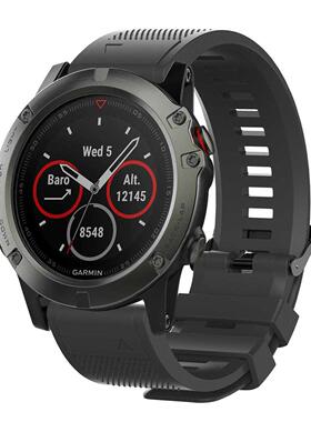 适用Garminfenix7X/5S plus快拆表带Fenix6硅胶替换