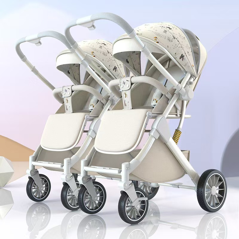 拆分式双胞胎婴儿推车