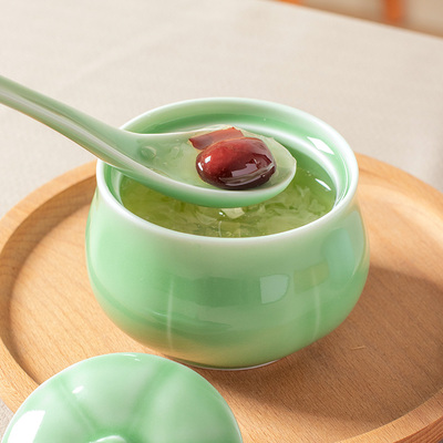 龙泉非遗青瓷创意炖盅炖罐