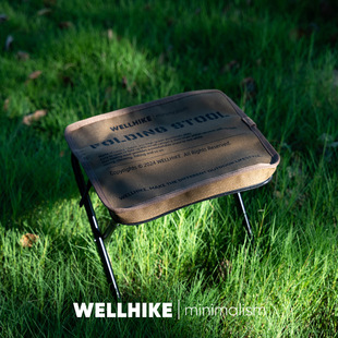 WELLHIKE户外夹棉口袋马扎 CORDURA耐磨露营折叠椅子高铁钓鱼小凳