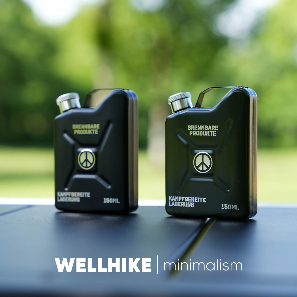 WELLHIKE户外露营304不锈钢5盎司反战酒壶随身携带酒壶酒桶燃料桶