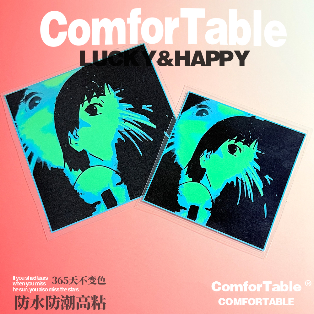 万物可贴 可贴万物 铃音Lain动漫行李箱手机壳动车头盔贴纸