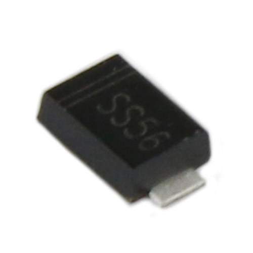(10个)SS56/SS56F 贴片肖特基二极管5A/60V SR560 DO-214AC SMA