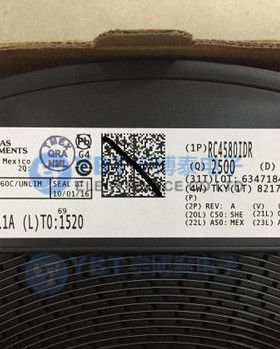 RC4558IDR RC4580 TI(德州仪器)全系列进口原装SOP-8 放大器芯片