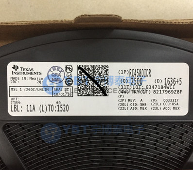 RC4558IDR RC4580 TI(德州仪器)全系列进口原装SOP-8 放大器芯片