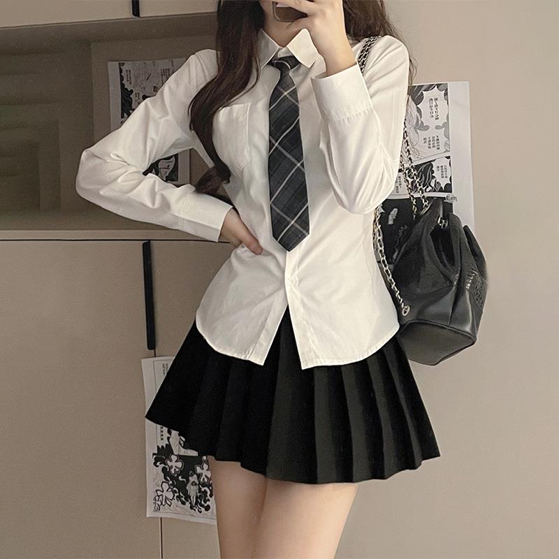 空栗鼠丸学院风秋季校供水手服
