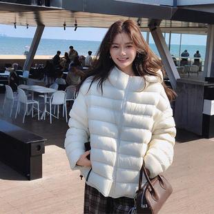 MM明摩羽绒服排骨轻量90白鸭绒连帽女短款保暖冬季暖外套