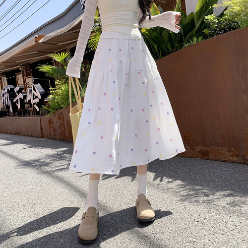 陆小团碎花半身裙女夏季2026新款