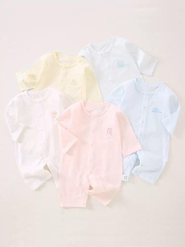 夏季薄款婴儿连体衣婴童a类纯棉连身衣/爬服/哈衣