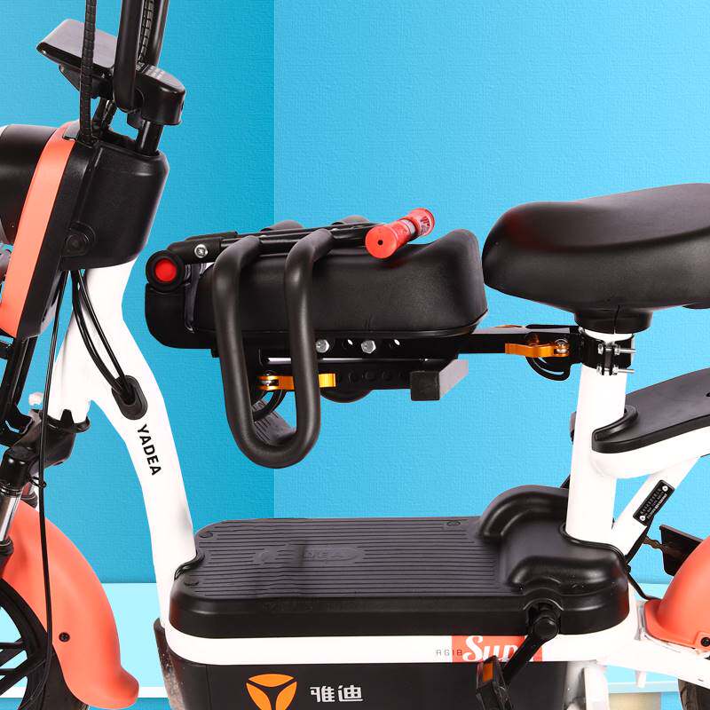 电动自行车前置宝宝座椅儿童安全座椅电动车加厚坐垫可折叠婴儿座