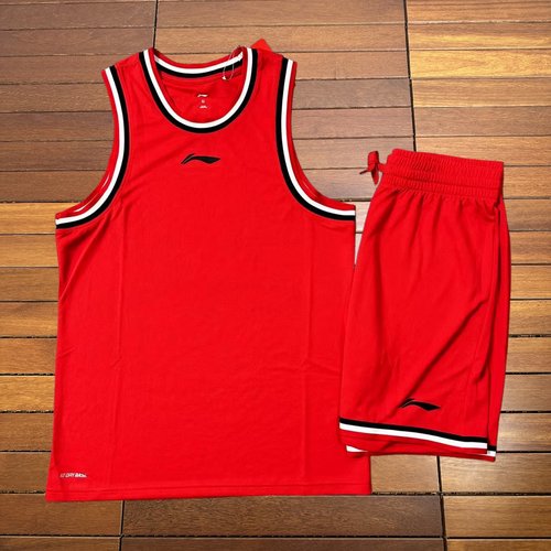 李宁篮球大码运动背心短裤套装