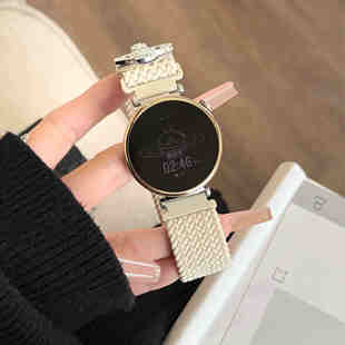 高级爱国者GT8 M8尼龙编织磁吸腕带 西太后F GT3 8Pro S1女款 watch P12黑骑士表带新款 适用吉普jeepP05