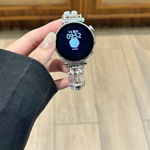娅妃儿Pace3透明水晶石表带弹力