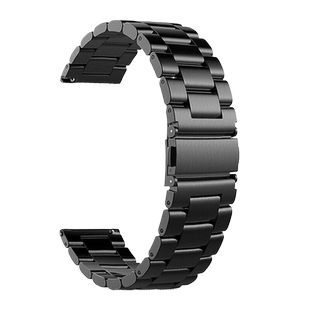 适用华米Amazfit GTR4智能手表竹节带Balance金属不锈钢三株腕带gtr3Pro精钢2代跃我GTS2/4mini快拆米兰表链