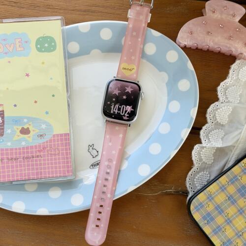 娅妃儿watch11夏日果冻TPU表带s9