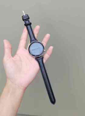 适用华米GTR4表带GTR3PRO/GTS3/GTS4mini细款真皮手链米动青春版智能运动手表1/2/3代小蛮腰柔软运动小众腕带