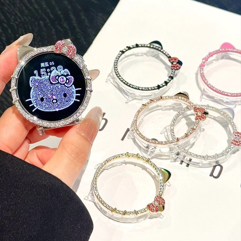 娅妃儿GT6保护壳KT猫镶钻镂空GT5