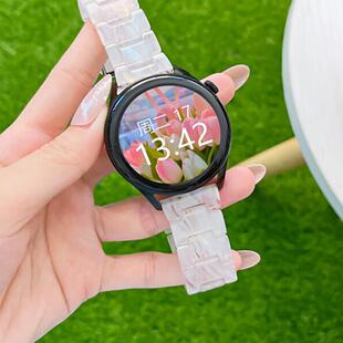 适用佳明Forerunner245/m265/255智能手表小众树脂人鱼手链265/255s/vivoact个性女款运动VENU2plus/18mm腕带