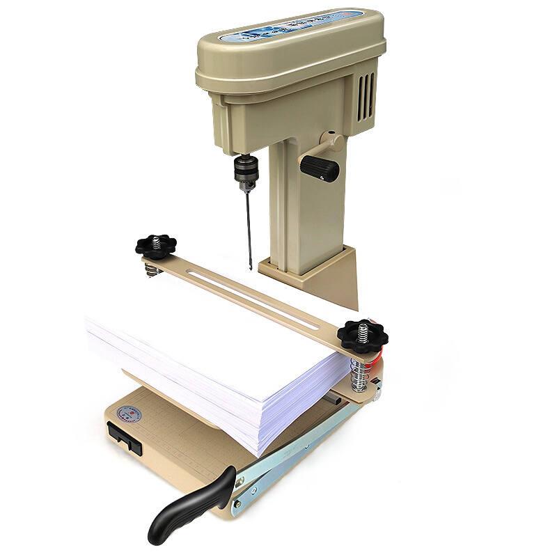 凭证装订机慧梦268打孔切纸财务办公装线小型q云广168电动档案