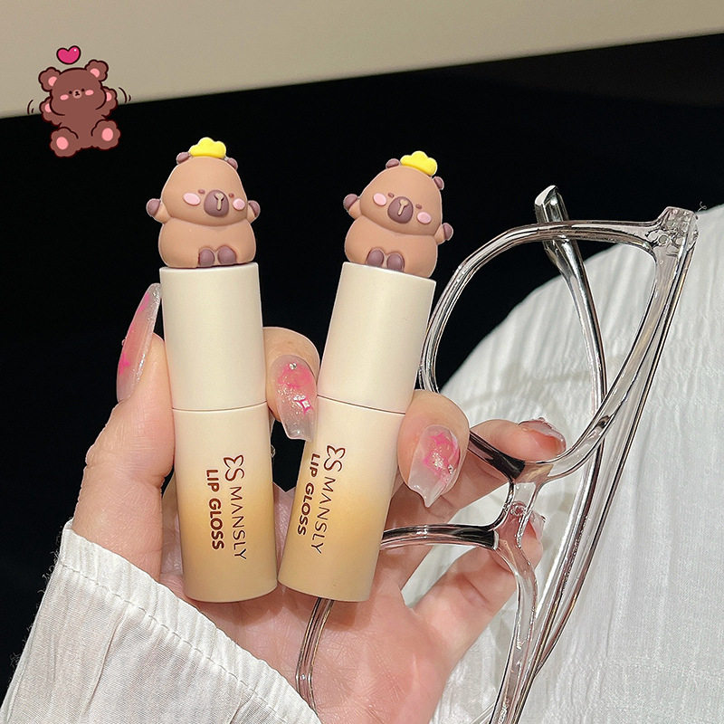 新款推荐mansly盈润唇部精华蜜水光镜面嘟嘟唇显白显嫩学生党唇釉