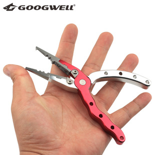 戈德威尔 迷你铝合金路亚钳工具 剪线钳头 钨钢刀片渔具钓