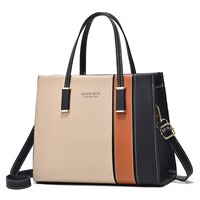 Patchwork Handbags for Women Adjustable Strap Top Handle Bag