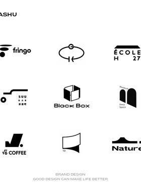 logo设计极简日系原创标志公司企业品牌店铺图标创意文字商标定制