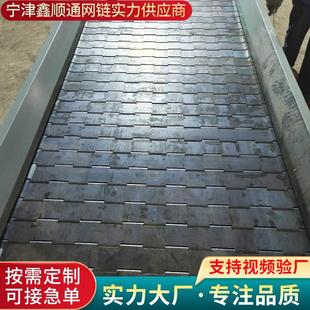 廢鋼重型山鏈輸送機 給料機喂 工板業(yè)加厚麟SDT009板輸送鏈礦石頭
