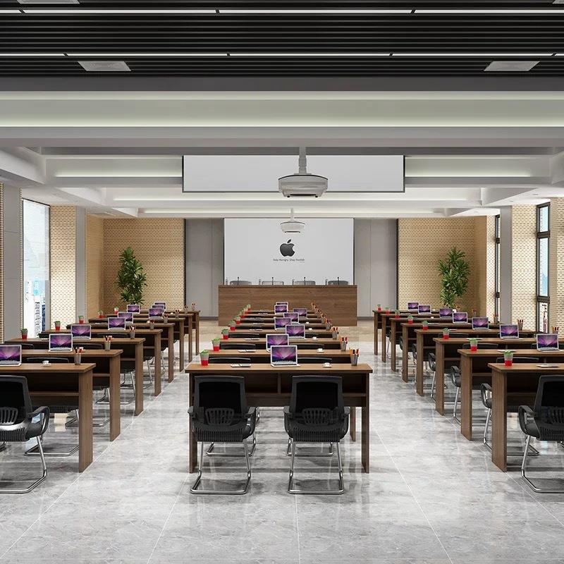 会议桌条桌会室培训桌 双形人三人议简约现代长HD-125条条桌 课桌