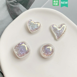 Cross配件洞洞鞋 饰扣 配饰鞋 扣装 几何人鱼姬仿贝 花鞋 适配Crocs