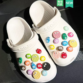 花鞋 配饰鞋 扣装 饰扣 适配Crocs 卡通M豆饼干套装 Cross配件洞洞鞋