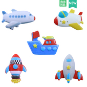 Cross洞洞鞋 配饰DIY鞋 花卡通儿童飞机火箭装 适配Crocs 饰扣鞋 扣