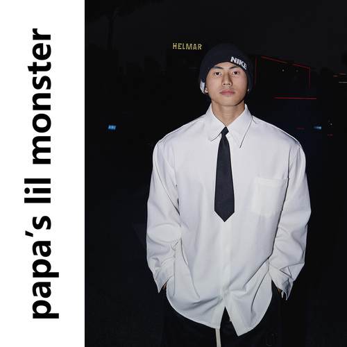 PAPASLILMONSTER美式复古衬衫