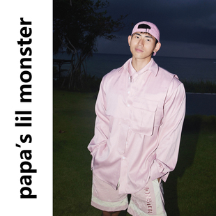 无袖 衬衫 风尚 休闲无袖 马甲设计感背心 美式 PAPASLILMONSTER