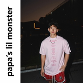 lil 潮牌宽松圆领上衣街头百搭情侣半袖 monste休闲短袖 T恤男夏季