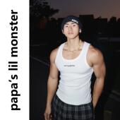 PAPASLILMONSTER 原创 25SS运动休闲健身背心紧身显肌纯棉透气