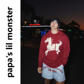 PAPASLILMONSTER 男 趣味卡通连帽毛衣宽松针织衫 奇迹骏马 美式