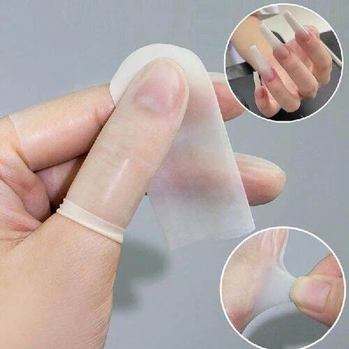 100PCS Disposable Latex Finger Cover Nail Art Finger