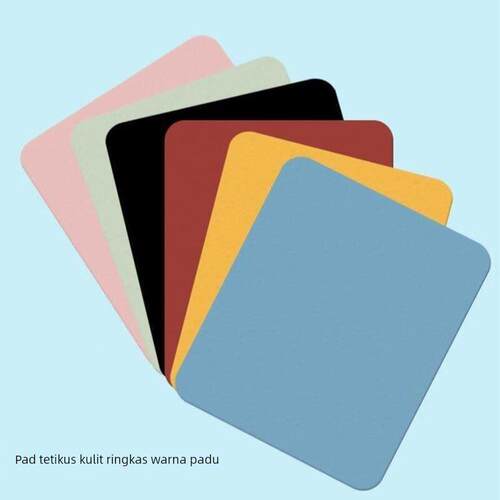 Leather Solid Color Mouse Pad simple leather desk pad small