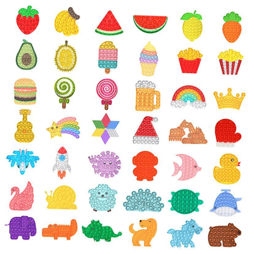 Letter Pop It Fidget Toys Hands Popins Simple e Squeeze