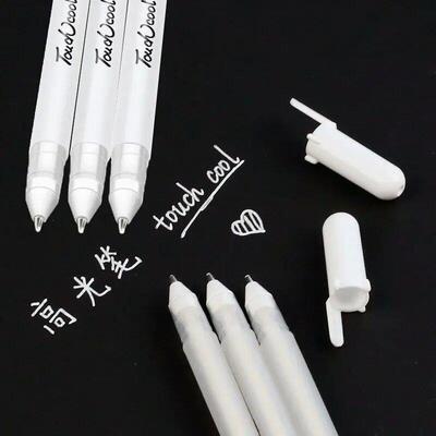 3/5pcs/10pcs Set 0.8mm Highlight Marker Pen White Ink Gel Pe