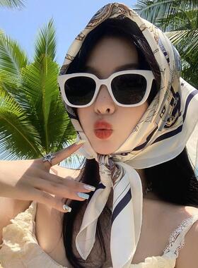thin silk scarf for women elegant silk scarves方巾薄款围巾