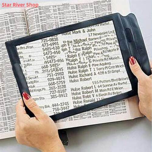 A4 Lenses Large Sheet Magnifier Magnifying Glass Book Readin