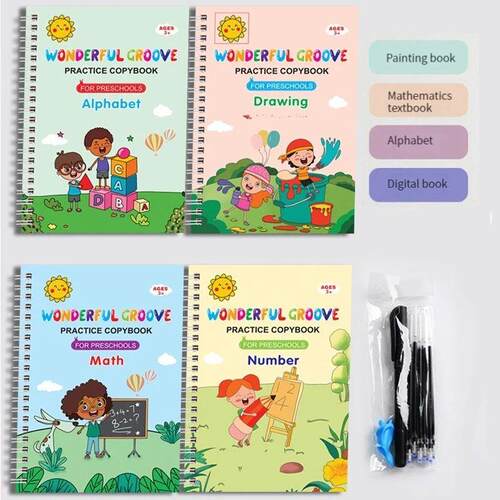 Copybooks Pen Magic Copy Book Free Wiping Writing Sticker Pr