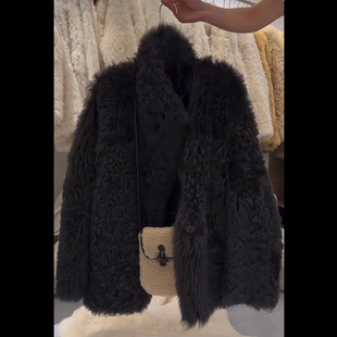 2025秋冬新款高级感时尚赫本风黑色百搭显瘦短外套小个子长袖开衫