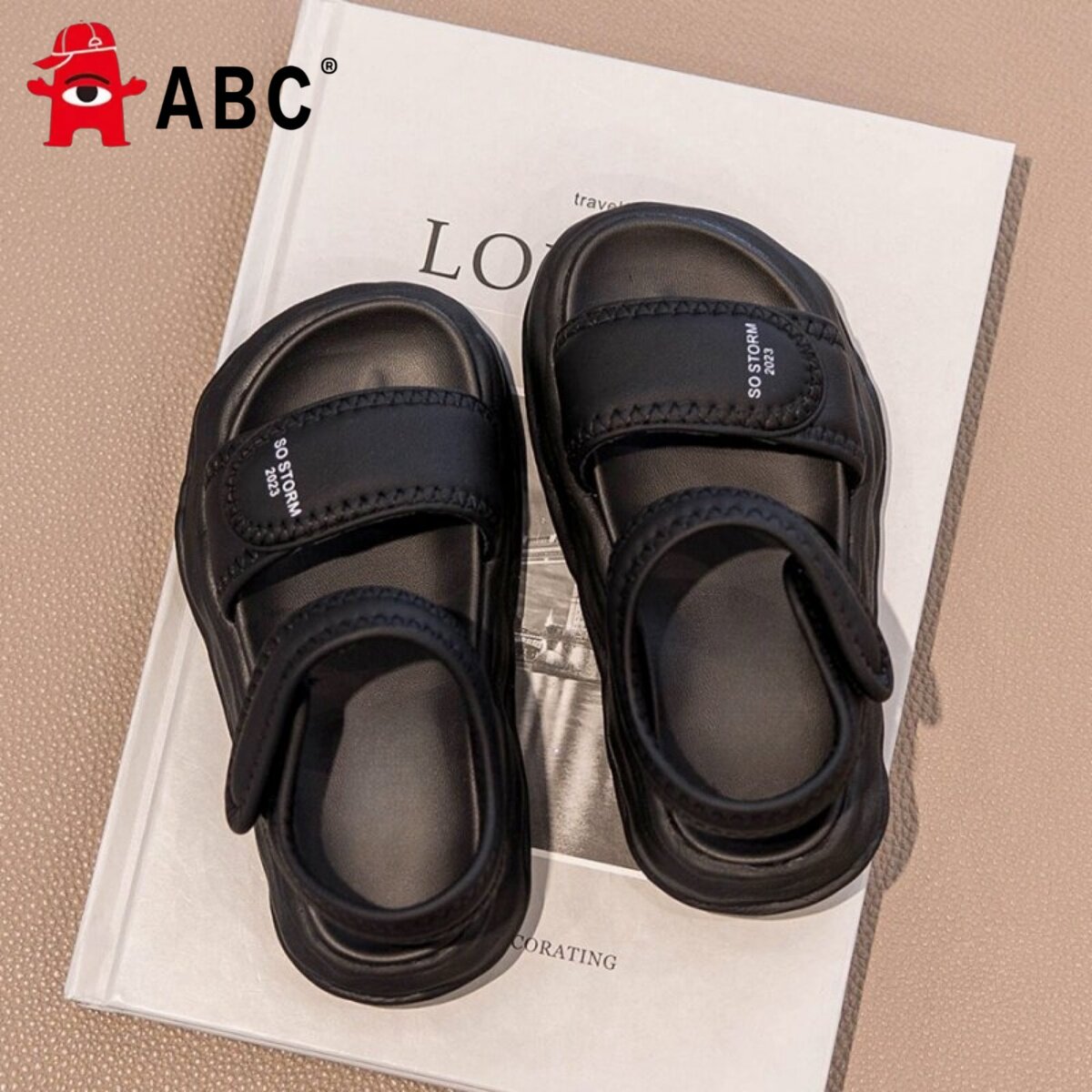 ABC男童夏季新款轻便包头凉鞋图片